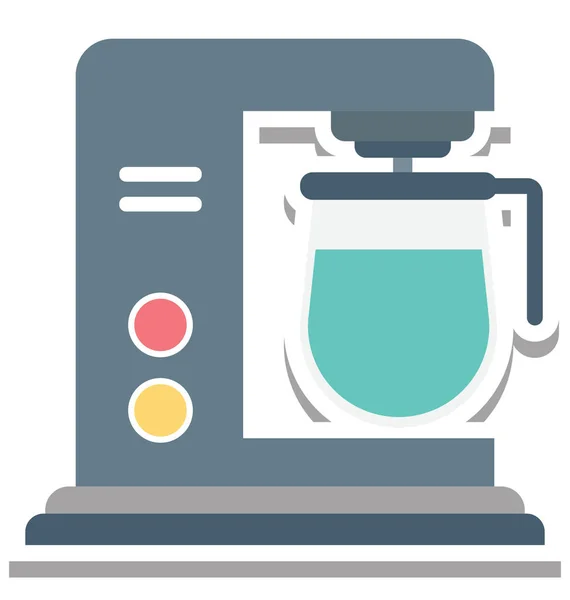 Kaffeemaschine Isolierte Vektor Symbol Editierbar — Stockvektor