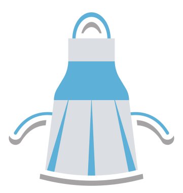 Önlük izole vektör simge düzenlenebilir