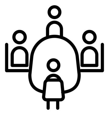 Tablo Talk izole vektör simgesi