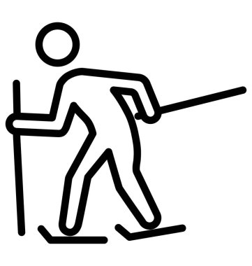 Kar buz pateni izole vektör simgesi