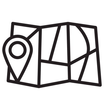 Konum belirleyici izole vektör simge göster