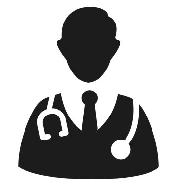 Seyahat ve tur projeler için doktor yalıtılmış vektör simgesi kullanın