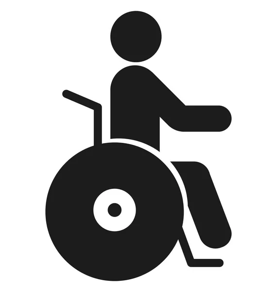 Handicap Isolado Vector Icon Uso Para Viagens Projetos Turísticos — Vetor de Stock