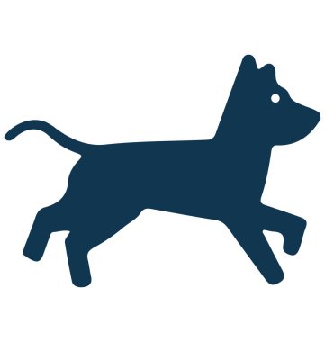 Köpek izole vektör simge kullanmak seyahat ve tur projeler için