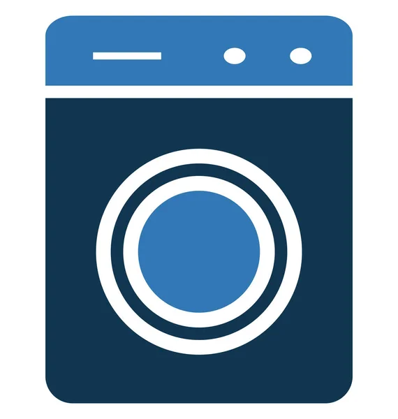 Washing Machine Isolated Vector Icon Use Travel Tour Projects — Stock Vector