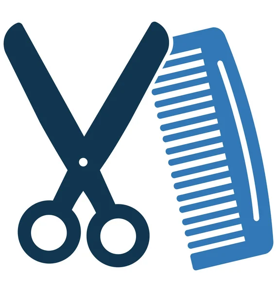 Corte Cabelo Barbeiro Isolado Vector Icon Uso Para Viagens Projetos — Vetor de Stock