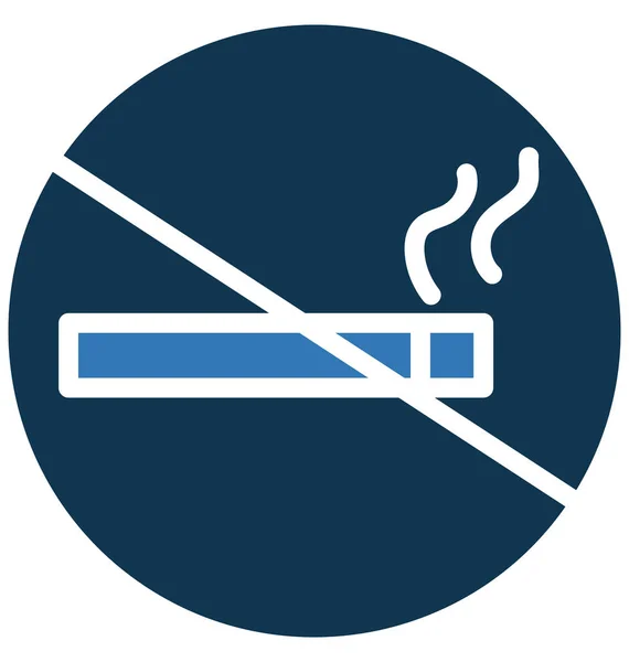 Zakaz Palenia Nie Palenia Białym Tle Wektor Ikonę Lub Używać — Wektor stockowy