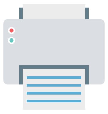 Yazıcı, Faks vektör simgesi