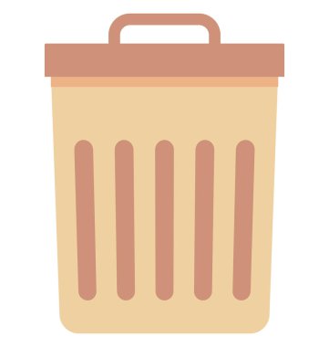 Çöp Kovası, çöp simge vektör