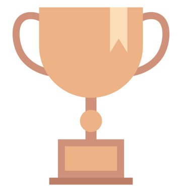 Kupa, ödülü vektör simgesi