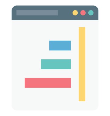 Hizalama, satır yüksekliği vektör simgesi