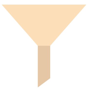 Huni, filtre vektör simgesi