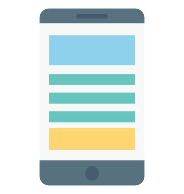 Mobil tel kafes, App tasarım vektör simgesi