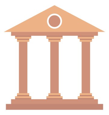 Banka, bina vektör simgesi