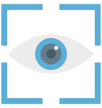 Görünümü, vizyon sinyal çubuğu vektör simgesi