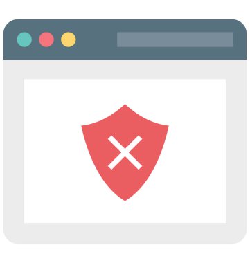 Web koruma, Web güvenlik vektör simgesi