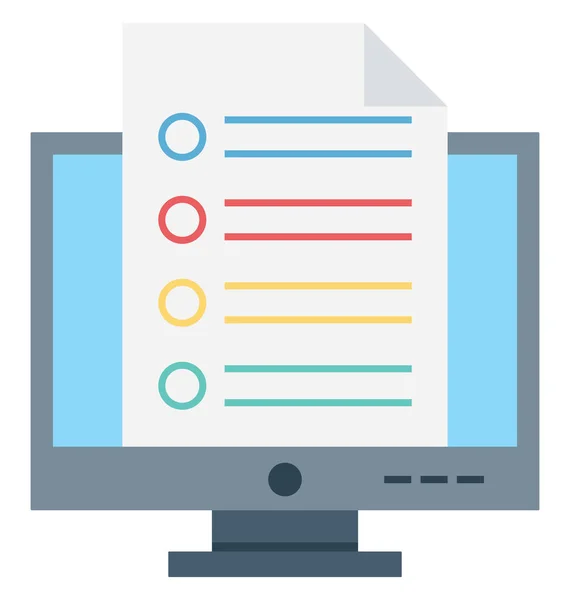 Online Documenten Docs Vector Icon — Stockvector