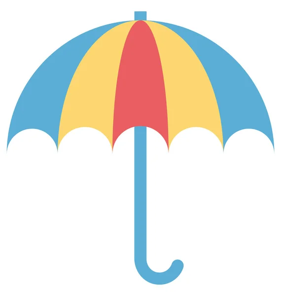 Esernyő Napernyő Vector Icon — Stock Vector