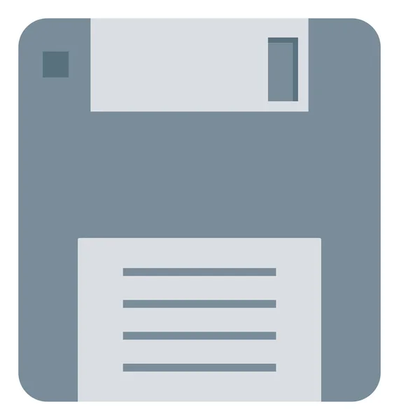Diskette Diskettenlaufwerk Diskettenvektorsymbol — Stockvektor