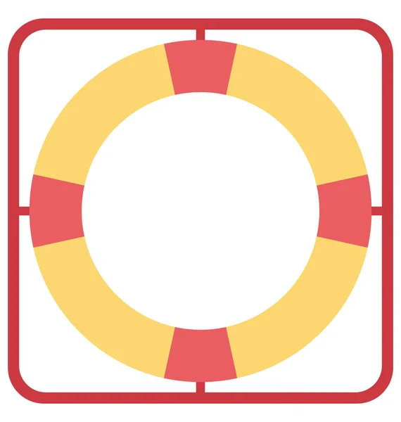 Rettungsschwimmer Rettungsring Symbol — Stockvektor