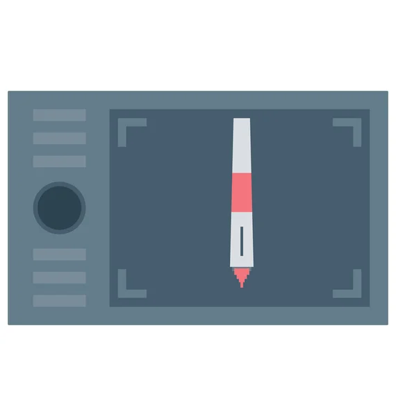 Graphic Tablet Digitizer Vector Icon — Stock Vector