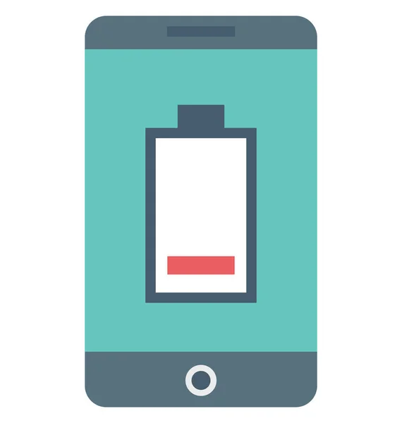 Mobile Battery Battery Vector Icon — Stock Vector