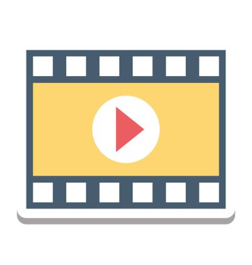 Film oynatıcı, Video oynatıcı vektör simgesi