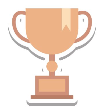 Kupa, ödülü vektör simgesi