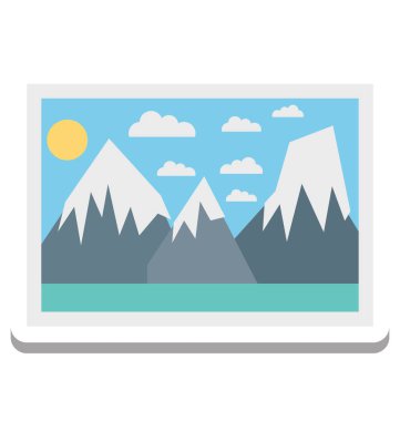 Fotoğraf, resim vektör simgesi