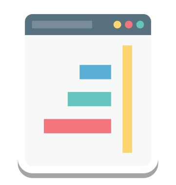 Hizalama, satır yüksekliği vektör simgesi