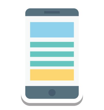 Mobil tel kafes, App tasarım vektör simgesi