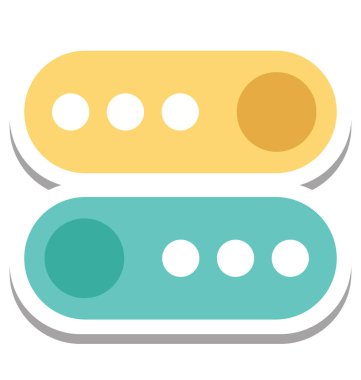  İki durumlu düğmeler, Tweaks düğmeleri vektör simgesi