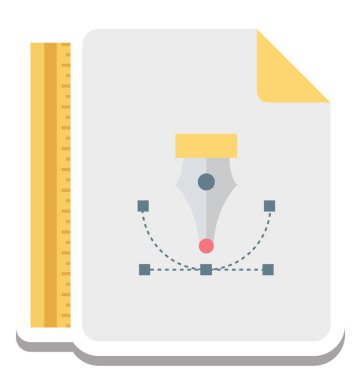 Bezier, Bezier aracı vektör simgesi