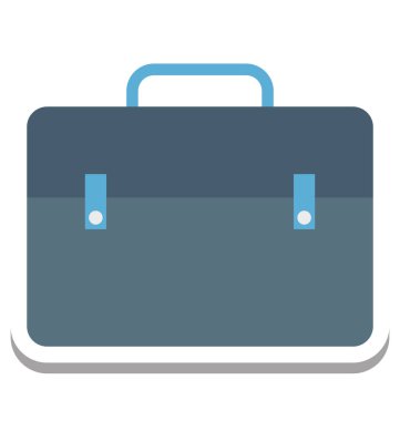 Evrak çantası, çanta vektör simgesi