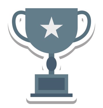 Kupa star, vektör simge yıldız