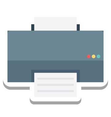 Yazıcı, Faks vektör simgesi