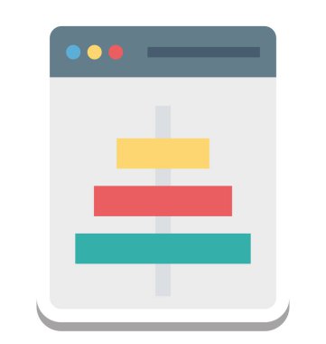 Hizalama, satır yüksekliği vektör simgesi