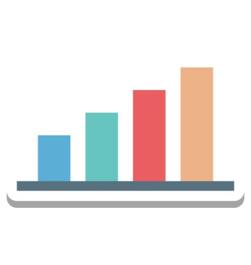 Çubuk grafik, çubuk grafik, sinyal çubuğu vektör simgesi