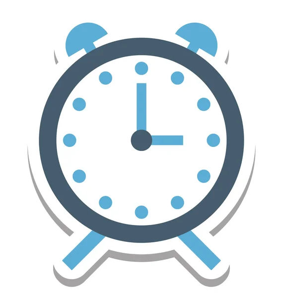 Timepiece Clock Vector Icon — Stock Vector