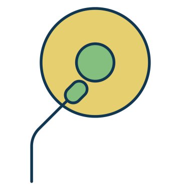 Vinil kaydı veya müzik ekipman vektör simgesi