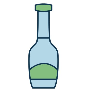 Şişe votka vektör simgesi