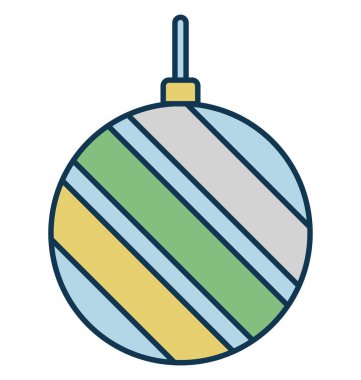 Önemsiz şey, Noel dekorasyon vektör simgesi