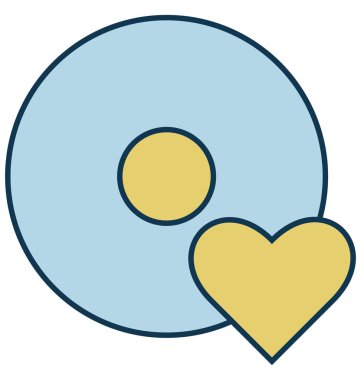 Kalp işareti vektör simgesi