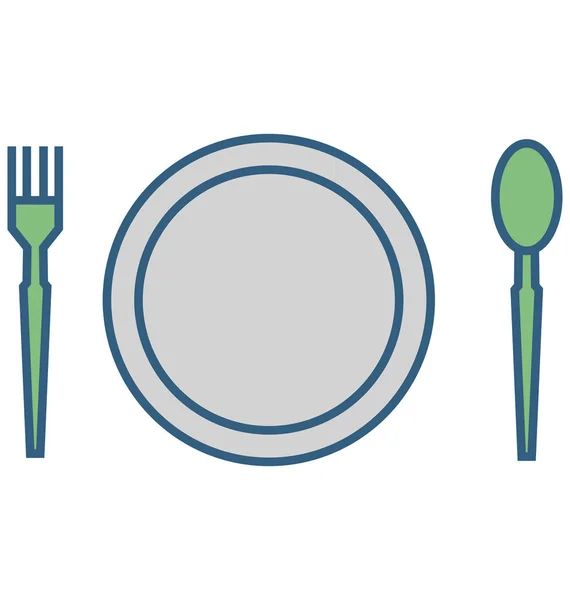 Посуда Векторная Икона — стоковый вектор