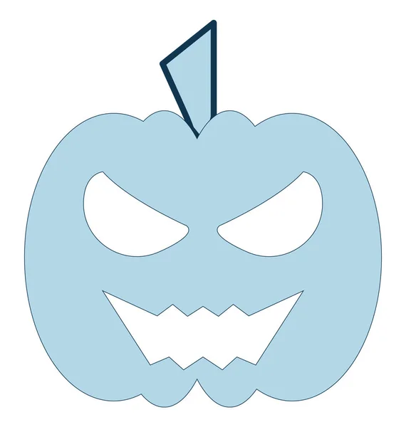 Citrouille Icône Vectorielle Halloween — Image vectorielle