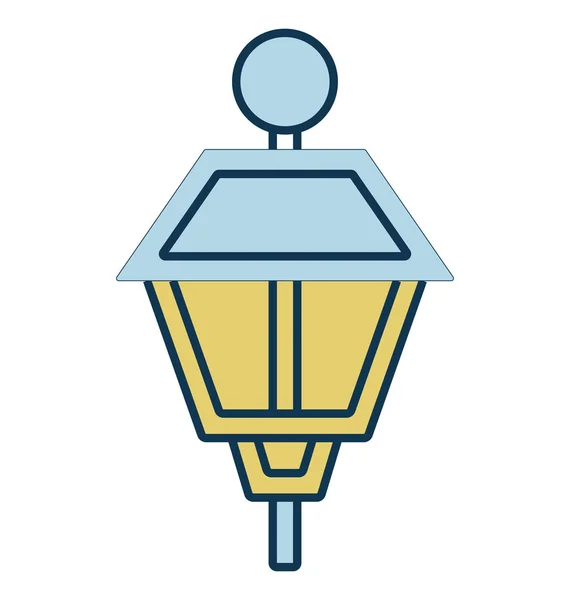 Streetlamp Streetlight Vector Icon — Stock Vector