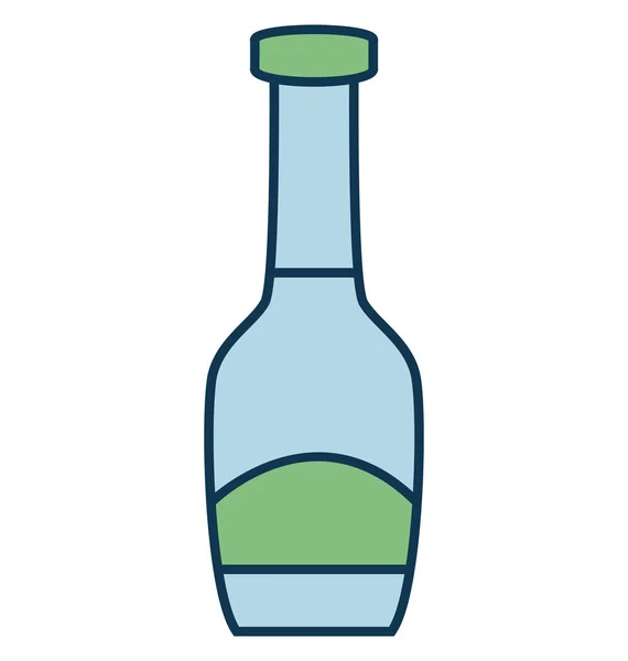 Botella Vodka Vector Icono — Archivo Imágenes Vectoriales