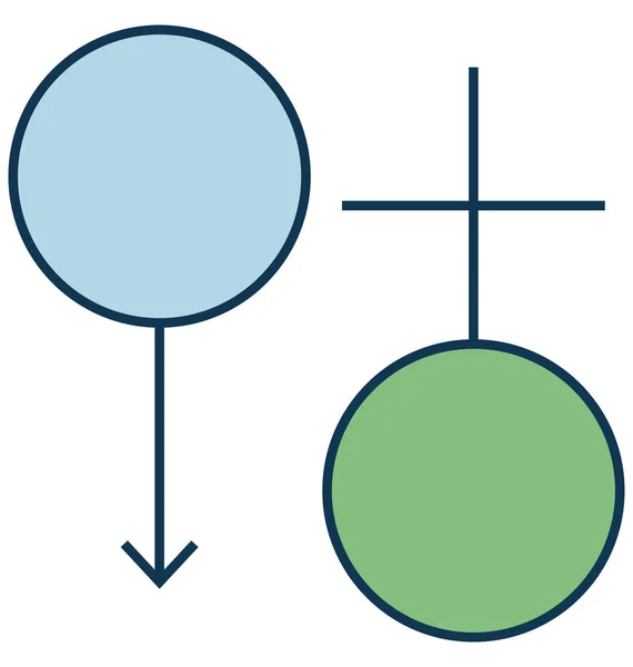 Símbolos Sexuales Vector Relación Icono — Archivo Imágenes Vectoriales