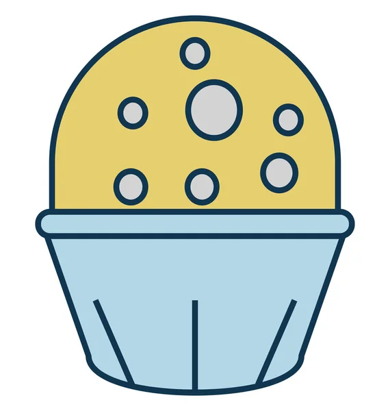 Cupcake Dessertvektorsymbol — Stockvektor