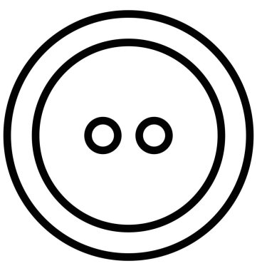 Düğme izole vektör simgesi